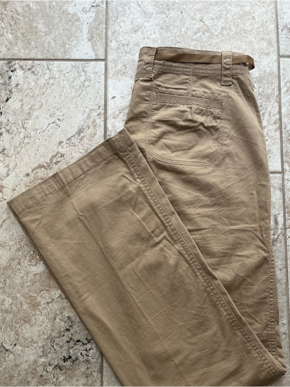 Old Navy Y2K Bootcut Flare Pants Women’s Size 2 - Beige Light Stretch Low‑Rise